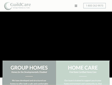 Tablet Screenshot of guildcaregroup.com